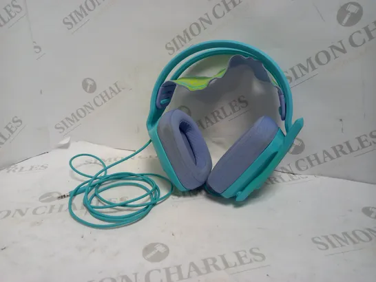 LOGITECH WIRED GAMING HEADSET IN AQUA COLOUR