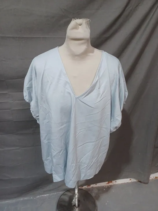 COS LIGHRT BLUE BLOUSE - EUR MEDIUM