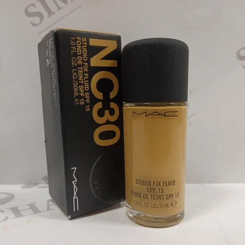 MAC COSMETICS STUDIO FIX FLUID FOUNDATION SPF15 30ML #NC30 