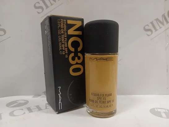 MAC COSMETICS STUDIO FIX FLUID FOUNDATION SPF15 30ML #NC30 