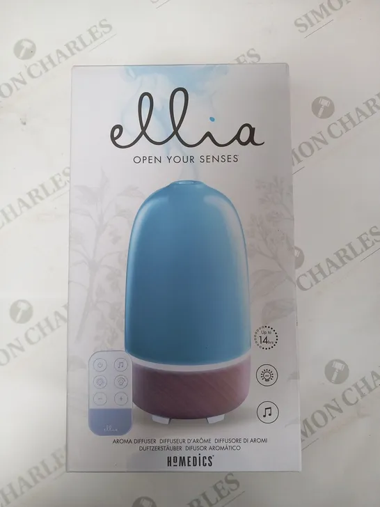 BOXED HOMEDICS ELLIA OPEN YOUR SENSES AROMA DIFFUSER ARM-710BL-WWX