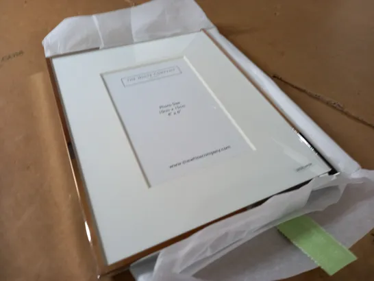 BOXED THE WHITE COMPANY FINE SILVER FRAME - 4X6"