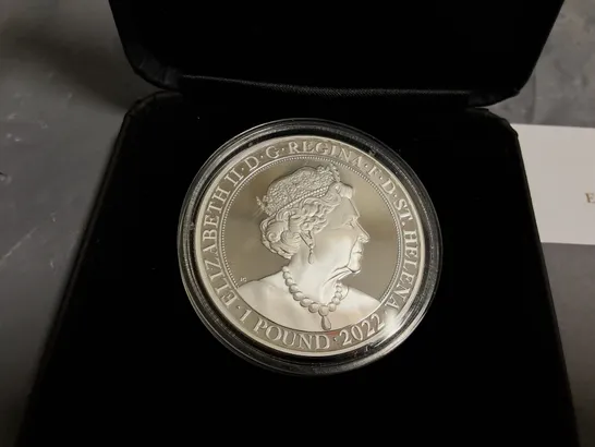 EAST INDIA COMPANY PLATINUM JUBILEE 1OZ SILVER PROOF COIN