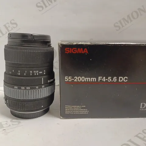 SIGMA 55-200MM F4-5.6 DC CAMERA LENS