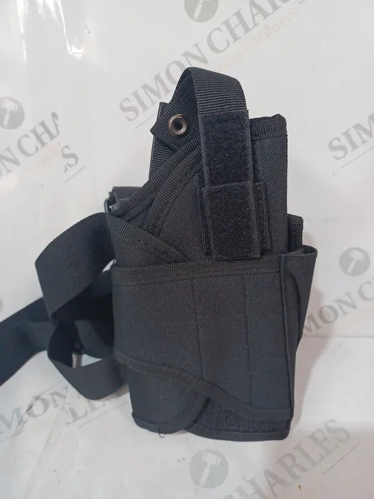 UNBRANDED THIGH FIREARM HOLSTER IN BLACK