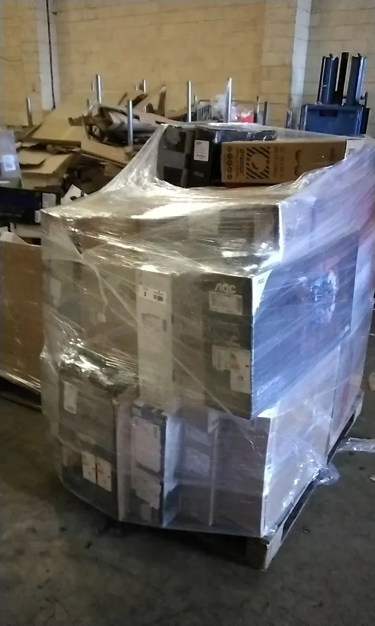 PALLET OF APPROXIMATELY 26 UNPROCESSED RAW RETURN MONITORS TO INCLUDE;