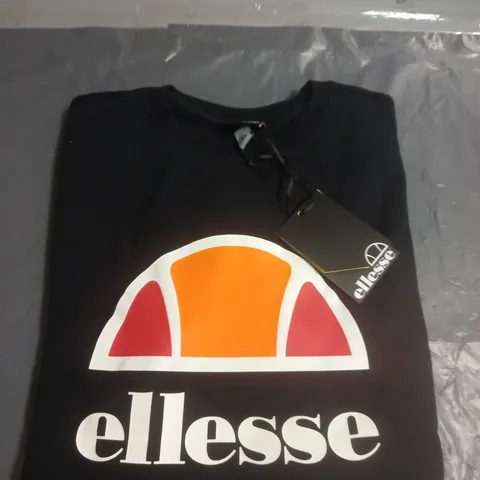 ELLESSE SWEATSHIRT BLACK SIZE EXTRA SMALL