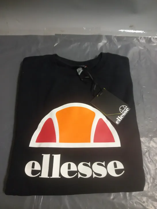 ELLESSE SWEATSHIRT BLACK SIZE EXTRA SMALL