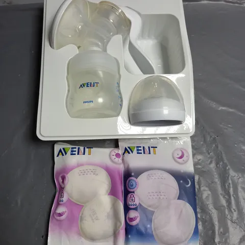 BOXED PHILIPS AVENT NATURAL MANUAL BREAST PUMP