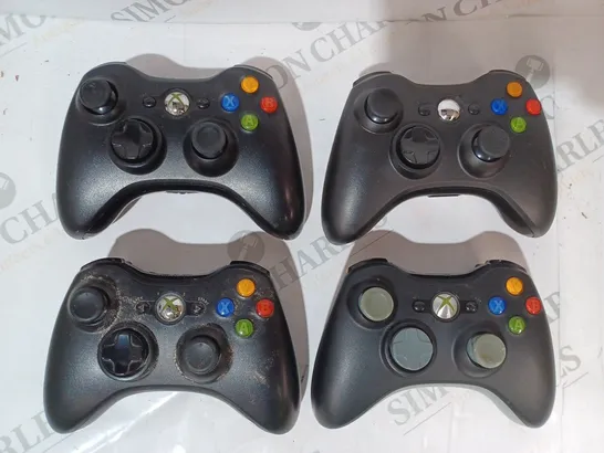 MICROSOFT XBOX 360 GAMES CONSOLE W. ASSORTMENT OF CONTROLLERS