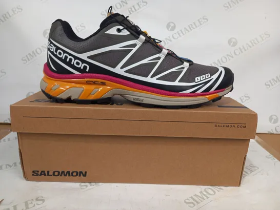 BOXED PAIR OF SALOMON XT-6 RECUT SHOES IN MULTICOLOUR UK SIZE 11