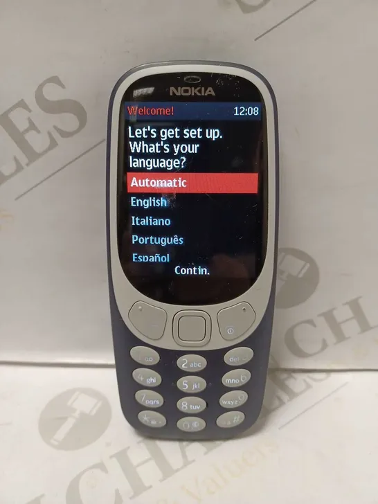 NOKIA 3310 MOBILE PHONE - BLUE/WHITE 