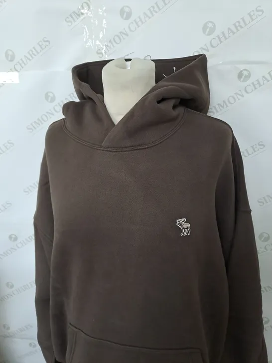 ABERCROMBIE AND FITCH LOGO CASUAL HOODIE SIZE M