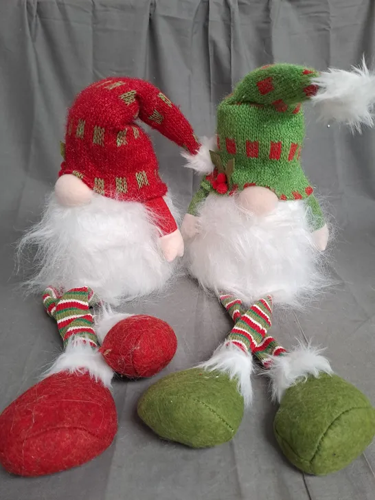 BOXED FESTIVE PRE-LIT DANGLY LEG GONKS