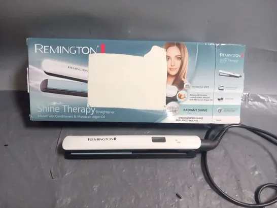 BOXED REMINGTON SHINE THERAPY STRAIGHTENER S8500