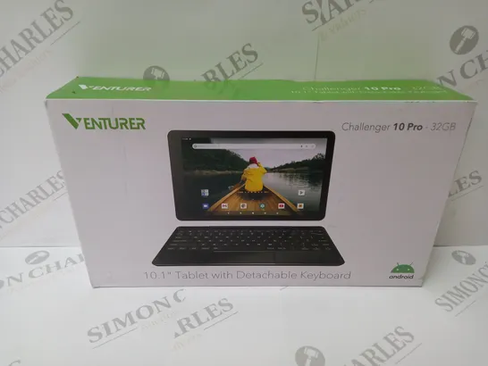 BRAND NEW BOXED VENTURER 10.1" TABLET WITH DETACHABLE KEYBOARD