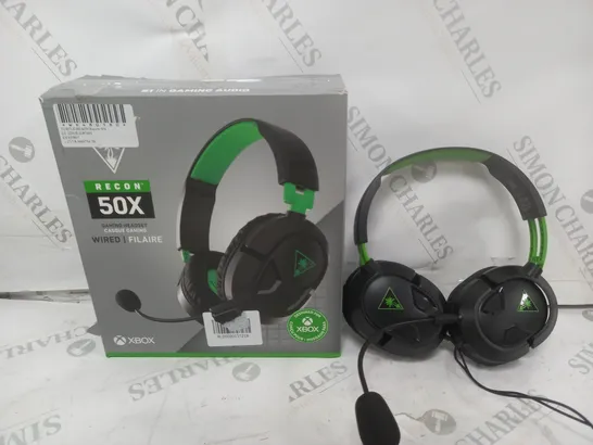 BOX OF APPROX 5 TURTLE BEACH RECON 50X HEADSETS IN BLACK 