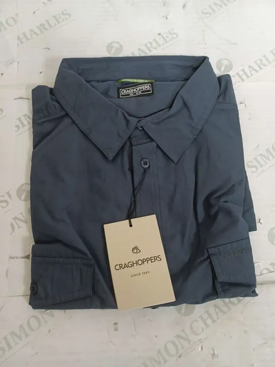 CRAGHOPPERS KIWI LS SHIRT OMBRE BLUE - XXL 