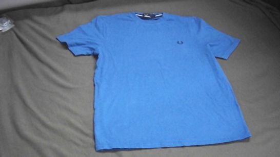 FRED PERRY T-SHIRT BLUE YOUTH LARGE