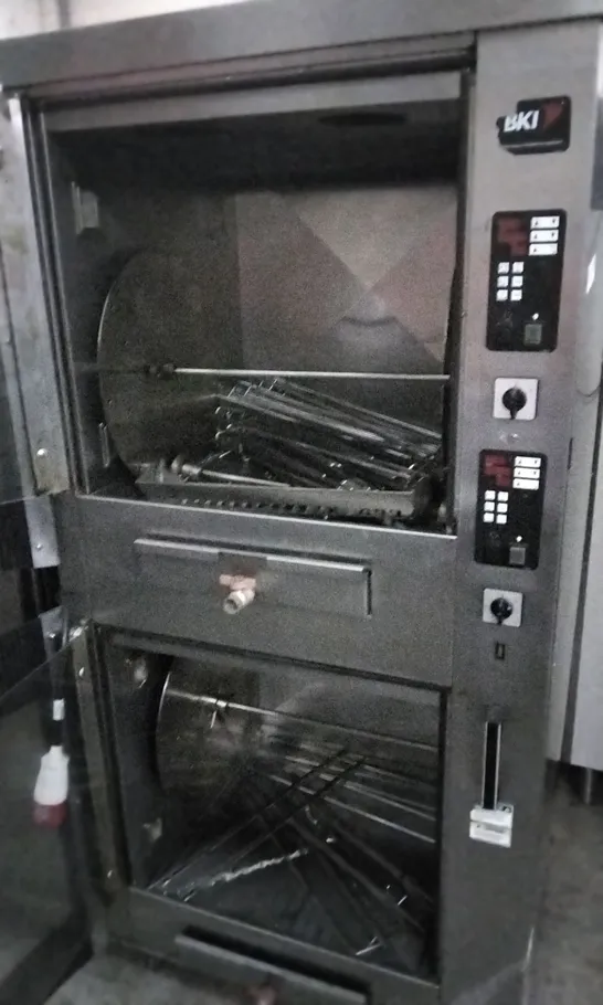 BKI COMMERCIAL DOUBLE CHICKEN ROTISSERIE OVEN 