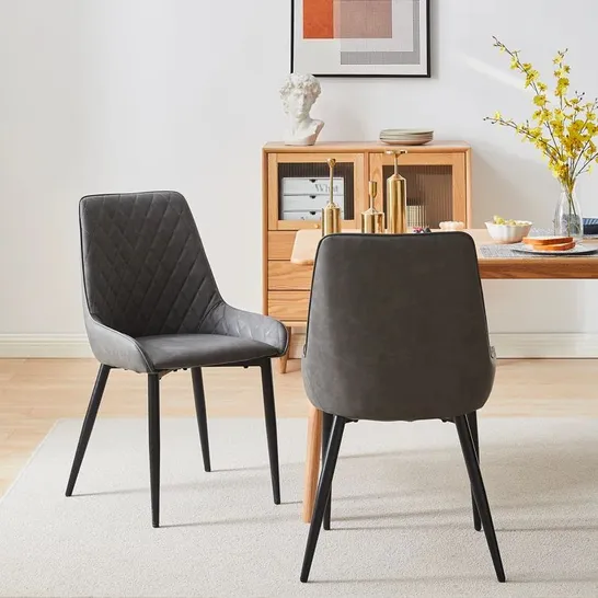 BOXED AMBREA SIDE CHAIR - SET OF 2 (1 BOX)