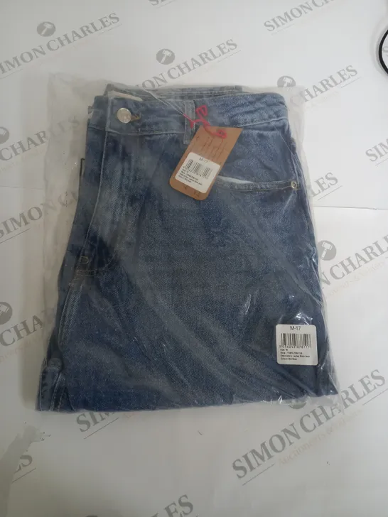 M-17 LADIES MOM JEANS DEMIN MID BLUE - 16