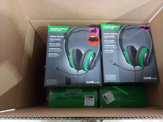 BOX OF APPROX 10 GAMEWARE XBOX SERIES X & XBOX 1 STEREO HEADSET