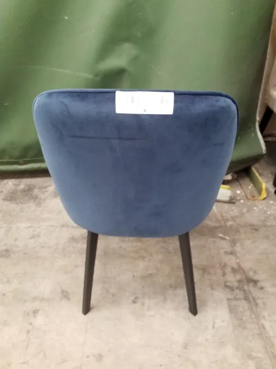 BLUE FABRIC DINING CHAIR