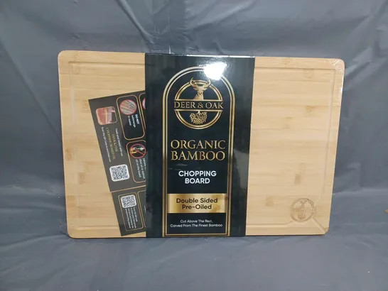 DEER & OAK ORGANIC BAMBOO CHOPPING BOARD 