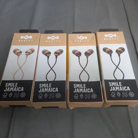 BOXED MARLEY SMILE JAMAICA WIRED EARPHONES X4