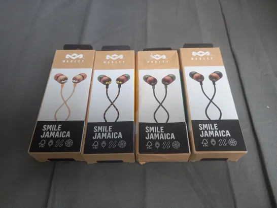 BOXED MARLEY SMILE JAMAICA WIRED EARPHONES X4
