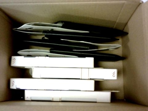 A BRAND NEW BOX OF APPROXIMATELY 10 XQISIT UNIVERSAL POUCH AND CASE MATE POCKETS 