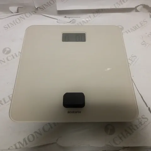 BRABANTIA RENEW BATTERY FREE BATHROOM SCALE, SOFT BEIGE