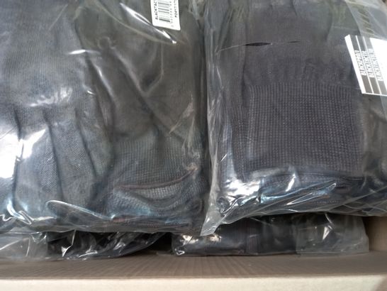 LOT OF APPROXIMATELY 70 PAIRS BLACK SAFETY GLOVES