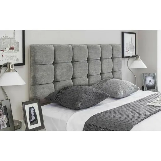 BAGGED DENFIELD UPHOLSTERED HEADBOARD GREY 135CM (1 ITEM)