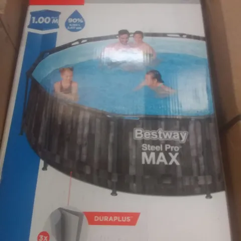 BOXED BESTWAY 12' STEEL PRO MAX SWIMMING POOL