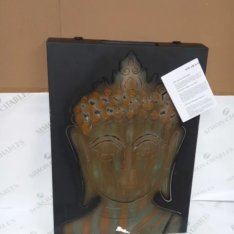 INNOVATORS SOLAR LED PEACEFUL BUDDHA WALL DECOR