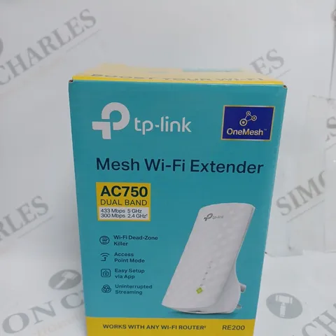 BOXED SEALED TP-LINK AC750 WIFI RANGE EXTENDER