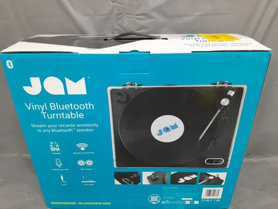 BOXED JAM VINYL BLUETOOTH TURNTABLE 