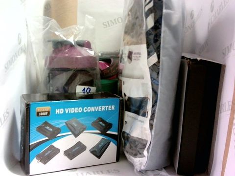 6 ASSORTED ITEMS INCLUDING HD VIDEO CONVERTOR, PERSONALISED HIP FLASK, SOFA COVER, WATER BOTTLE, TOMMEE TIPPEE CUP, TIGER SEAL