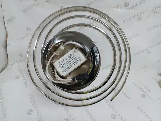 NAEVE SPIRAL LED CEILING LIGHT SILVER CHROME