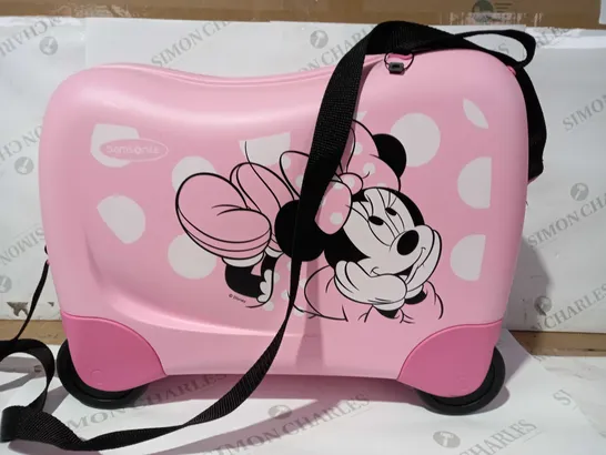 SAMSONITE PINK MINNIE MOUSE CHILDRENS CASE WITH WHEELS