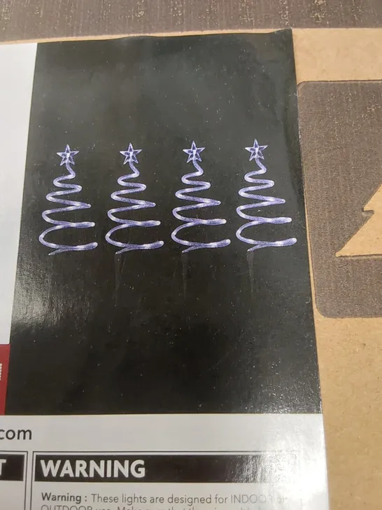 4 X BOXES OF OUTDOOR SPIRAL TREE STAKE CHRISTMAS LIGHTS - SET OF 4 SPIRALS PER BOX