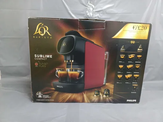 BOXED PHILIPS L'OR BARISTA SUBLIME COMPACT COFFEE MACHINE