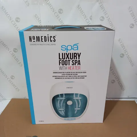 BOXED HOMEDICS SPA LUXURY FOOT SPA WITH HEATER