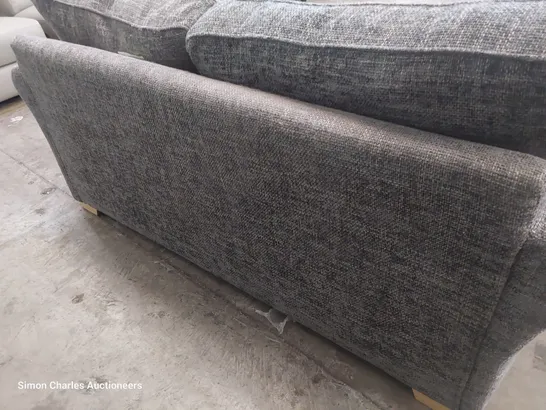 DESIGNER CHALLANGER THREE SEATER SOFA SLATE FABRIC 