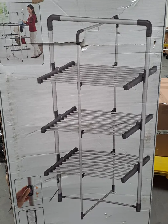 3 TIER BLACK + DECKER HEATED AIRER - CHROME (COLLECTION ONLY) RRP £139.99