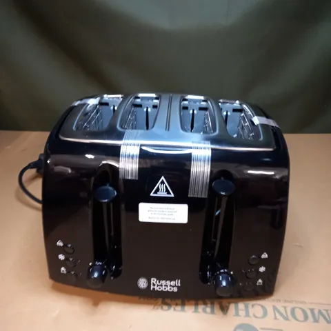 RUSSELL HOBBS BLACK 4 SLICE TOASTER