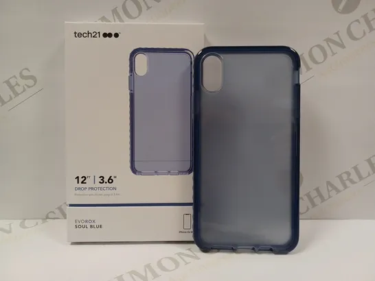 LOT OF APPROX 10 TECH21 EVO ROX 12FT/3.6M DROP PROTECTION CASES FOR IPHONE XS MAX - SOUL BLUE