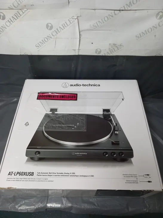 AUDIO TECHNICA LP60XUSB BLACK USB TURNTABLE